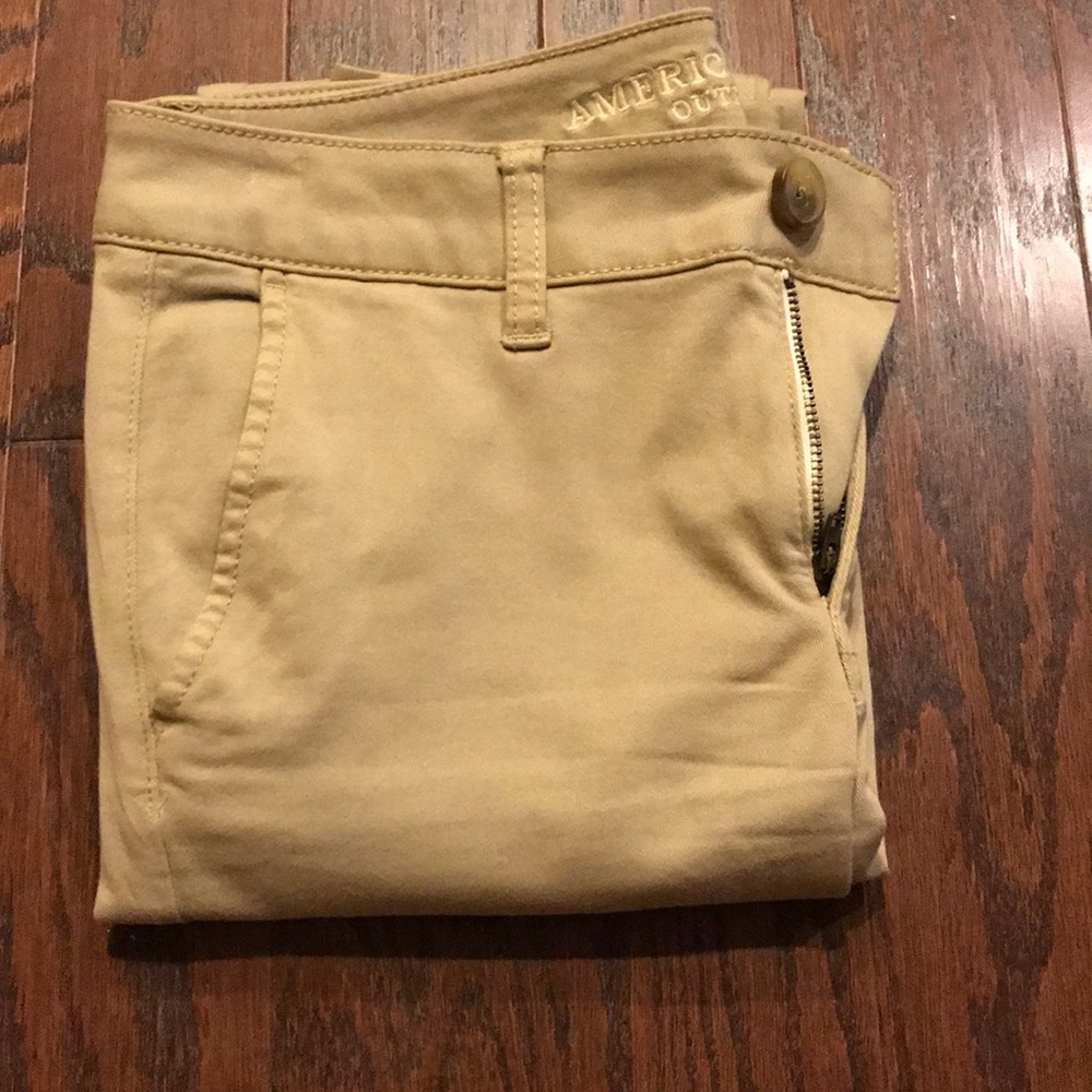 American Eagle stretch pants, khaki size 4R